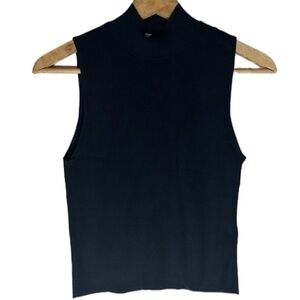 Madewell Snowy Brooke Mock Neck Tank Size Large